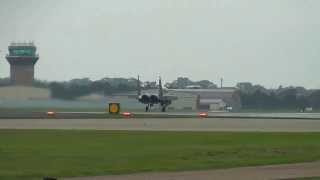 F15E Arrested Emergency Landing RAF Lakenheath 221013 [upl. by Asilrac]