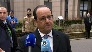 Migrants quotCoopération avec la Turquie et solidarité avec la Grècequot plaide Hollande [upl. by Wycoff633]