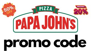 papa johns pizza coupon code I papa johns pizza promo code today [upl. by Chavey581]