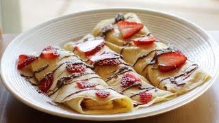 How to Make Crepes  Easy Crepe Recipe [upl. by Dominus]