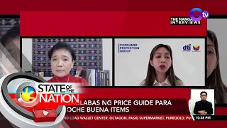 DTI naglabas ng price guide para sa Noche Buena items  SONA [upl. by Anitsrhc]