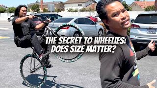 Does Size Really Matter For Wheelies On A Bike [upl. by Davey470]