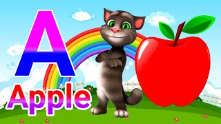 A for Apple B for Ball C for Cat D For Dog Learning Tv Phonics Song A To Z Alphabet [upl. by Nairadal628]