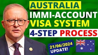 Australia ImmiAccount Visa System 2024 4Step Process  ImmiAccount Australia Visa [upl. by Rimma]