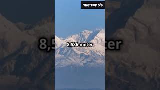 Top 5 Highest Mountains adventure geographyfacts highestmountains mountainpeaks mounteverest [upl. by Zerla]