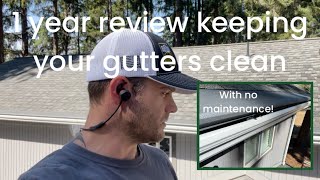 GUTTER HELMET REVIEW  do they work Yes Tired of cleaning your gutters Then this is for you [upl. by Aja]