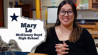 Mary Le  2024 McKinney Boyd High School Teacher of the Year [upl. by Nalak242]