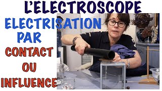 L’ELECTROSCOPE DÉTECTEUR DE CHARGEÉLECTRISATION PAR CONTACT OU PAR INFLUENCE PRINCIPE EXPLICATION [upl. by Zeuqram]