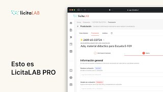 Esto es LicitaLAB PRO  LicitaLABChile [upl. by Atile799]