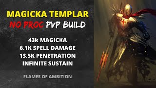 Magicka Templar PVP build NO PROCSETS [upl. by Irahs]