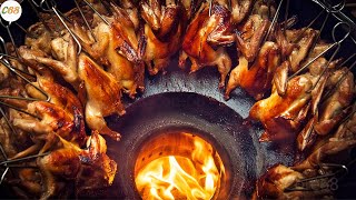 Amazing Street Food  How Hundreds of Roasted Chickens Are Sold Out A Day [upl. by Eelan]