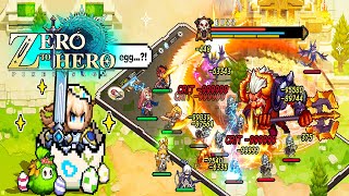 Zero to Hero Gameplay  New Pixel Turn Based Idle RPG Android and iOS [upl. by Heall472]