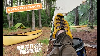 Nova Craft Canoe Co New 14 Ft Solo Prospector ReviewTest Run [upl. by Garzon33]