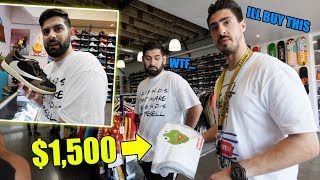 SHOPPING WITH DUBAI BIGGEST HYPEBEAST Outspend Challenge [upl. by Broder68]