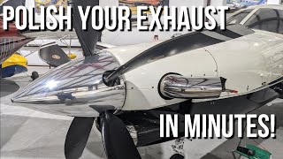 Aircraft Exhaust Polishing  in 20 Minutes [upl. by Inaj]