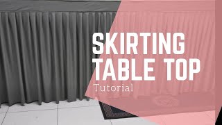 TUTORIAL  Part 1 Cara Jahit Skirting Table Top yang mudah dan cepat sesuai untuk pemula [upl. by Ailey583]