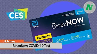 CES 2022  See How To Use The BinaxNOW Rapid COVID19 Tests [upl. by Eenahpets]