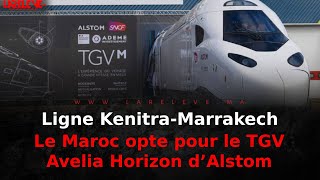 Ligne Kenitra Marrakech Le Maroc opte pour le TGV Avelia Horizon d’Alstom [upl. by Naivaj159]