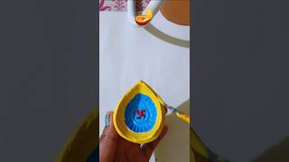 Beautiful Diya painting 🎨🖌️ ideas for Diwalishorts [upl. by Hannahoj148]