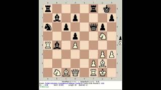 Stockfish 17 vs Grapefruit 1  Polish Sokolsky Symmetrical Defense chess [upl. by Aklim]