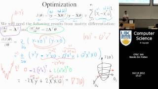 undergraduate machine learning 18 Least squares and the multivariate Gaussian [upl. by Romano]