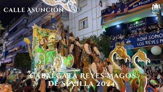 4K Cabalgata Reyes Magos en Calle Asunción 2024 Completo Ateneo de Sevilla [upl. by Grefer]