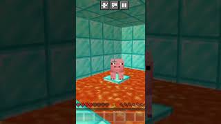 Saved pigs from lava 🥵 l minecraft emotional technogamerz [upl. by Alexine177]