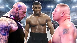 WWE 2K232024 BROCK LESNAR VS MIKE TYSON VS MARTYN FORD IN A TRIPLE THREAD MATCH FOR WWECHAMPION [upl. by Casmey326]