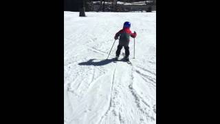 Rains 4th ski in holiday green trail at snoqualmie summit [upl. by Alvar]