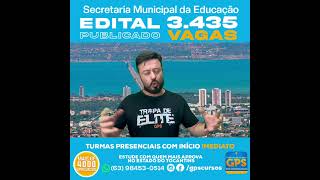 Concurso SEMED Palmas Tocantins Matriculase no GPS Cursos [upl. by Redmund]