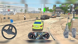 ultimate taxi driving simulator  green car driving in city  android games [upl. by Icart]