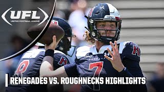 Arlington Renegades vs Houston Roughnecks  UFL Highlights [upl. by Plerre]