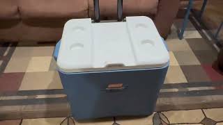 Coleman Portable Rolling Cooler 50 Quart Xtreme 5 Day Cooler Review [upl. by Tevlev]