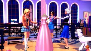 Barbie A Fashion Fairytale  quotGet Your Sparkle Onquot Millicents new line of dresses [upl. by Alberik]