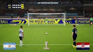 eFootball 2023  ArgentinaCroazia  penalty shootout  FIFA World Cup Qatar 2022  semifinale [upl. by Daph]