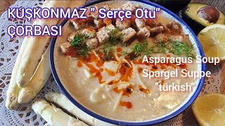 Kuşkonmaz Çorbası nasıl yapılır  Asparagus Soup Spargel Suppe Alaturka [upl. by Plunkett]