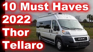 10 Must Have Accessories For Our Thor Tellaro 20K Class B Van [upl. by Arracat]