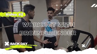 Workout with influencers and friends  series video 2 theyuvrajj [upl. by Leahciam]