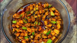 Easy Mango pickle  Fresh Home Mango [upl. by Idalla]