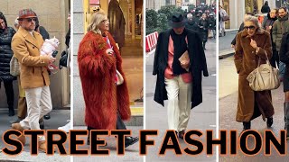 Street Style Fashion over 50 60 70  Fashionable and Stylish People in Milan [upl. by Adena783]