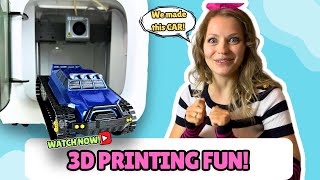 Unboxing and Testing a 3D Printer for Kids Make Your Own RC Car [upl. by Zsazsa]