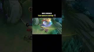 bro drinks too much coffee🗿 mlbb mobilelegends dyrroth [upl. by Anitra904]