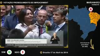 Eliziane Gama votou pelo impeachment de Dilma e do PT [upl. by Eckart122]