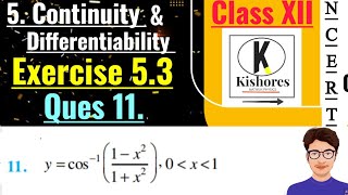 Exercise 53 Q11 Class 12 Maths  maths differentiation [upl. by Eecrad790]