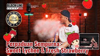 Tombacco Black Line Series DEWI KUNTI Best Duo from Sweet Lychee amp Fresh Strawberry MUST TRY [upl. by Accever]