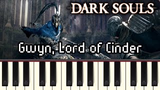 Gwyn Lord of Cinder  Dark Souls Synthesia [upl. by Analaf807]