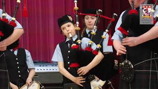 Lathallan performing at The Scottish Schools Pipe Band Championships [upl. by Mayfield]