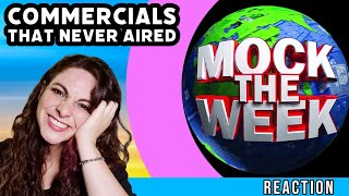 American Reacts  MOCK THE WEEK  Commercials That Never Made It To Air [upl. by Paynter726]