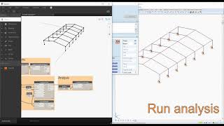 Dynamo To AxisVM  Demo 1  3D Frame [upl. by Herc]