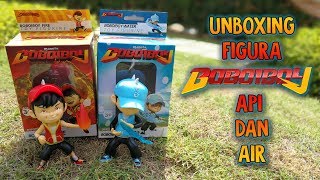 PERTARUNGAN SENGIT Unboxing FIGURA Boboiboy API dan AIR [upl. by Ainevul480]